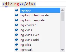 Ejemplo de Intellisense en Visual Studio